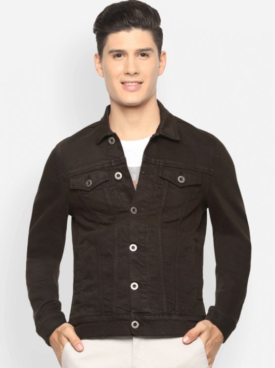 Mens Denim Jacket Black - HB INDUSTRIES - Denim Jacket - 