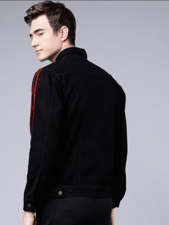 Mens Denim Jacket Black - HB INDUSTRIES - Denim Jacket - 