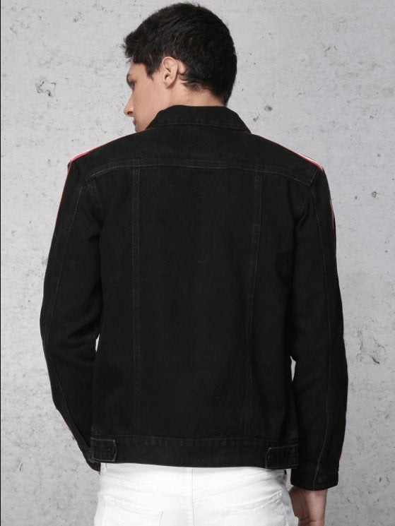 Mens Denim Jacket Black - HB INDUSTRIES - Denim Jacket - 