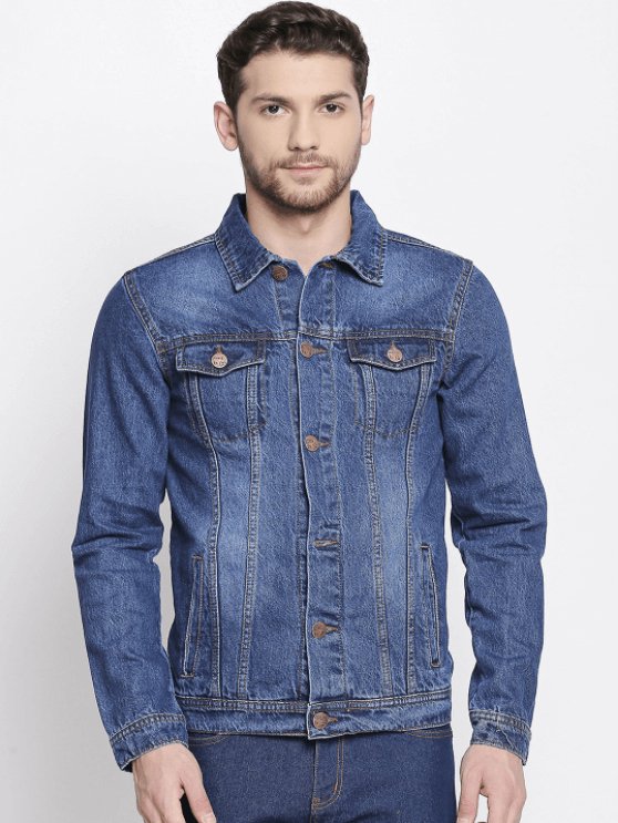 Mens Denim Jacket Blue - HB INDUSTRIES - Denim Jacket - 