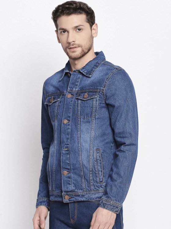 Mens Denim Jacket Blue - HB INDUSTRIES - Denim Jacket - 