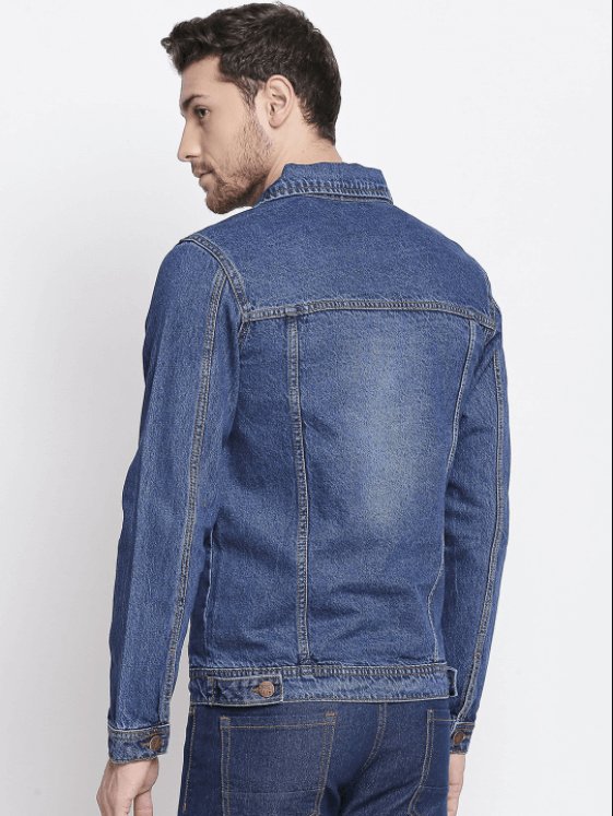 Mens Denim Jacket Blue - HB INDUSTRIES - Denim Jacket - 