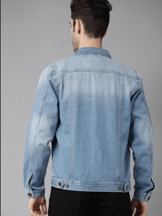Mens Denim Jacket Light Blue - HB INDUSTRIES - Denim Jacket - 