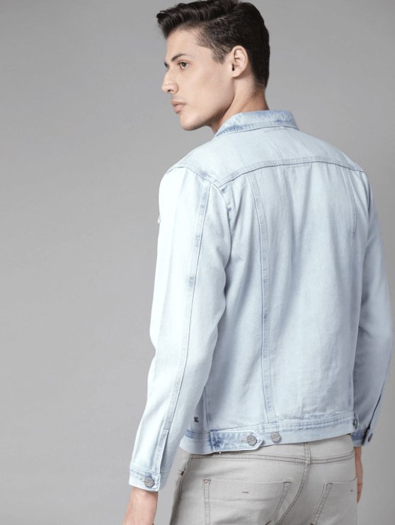 Mens Denim Jacket Light Blue - HB INDUSTRIES - Denim Jacket - 
