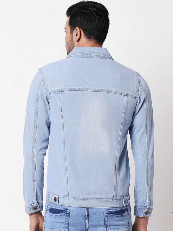 Mens Denim Jacket Light Blue - HB INDUSTRIES - Denim Jacket - 