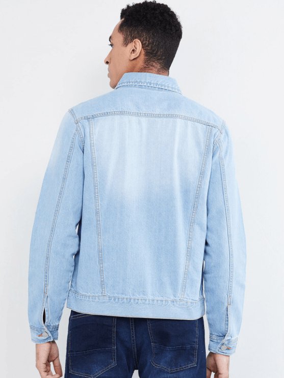 Mens Denim Jacket Light Blue - HB INDUSTRIES - Denim Jacket - 