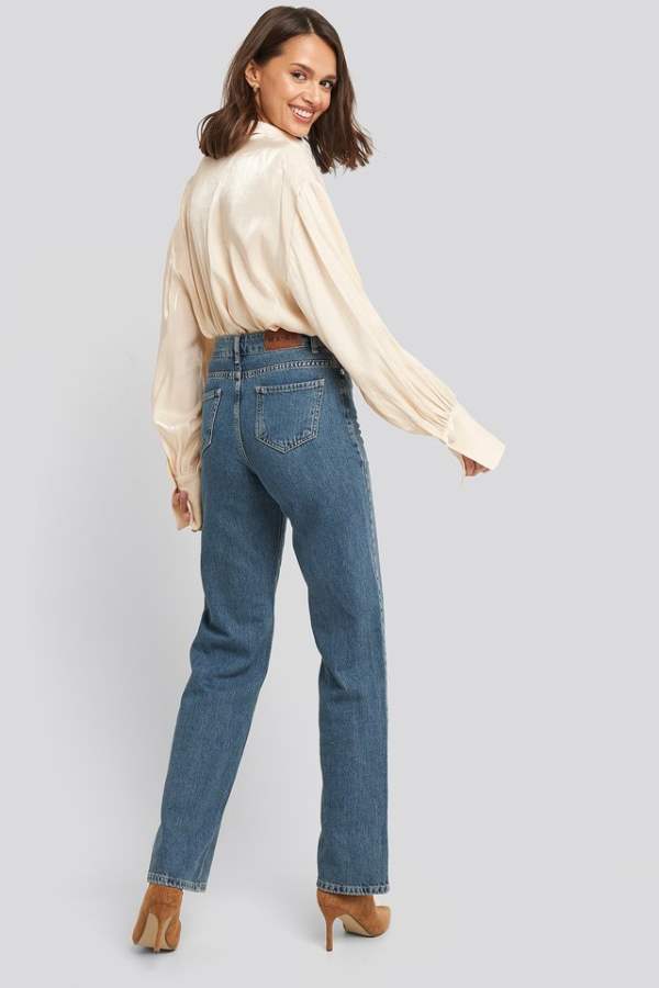 Mid - Rise Clean Look Stretchable Jeans - HB INDUSTRIES - Jeans - 