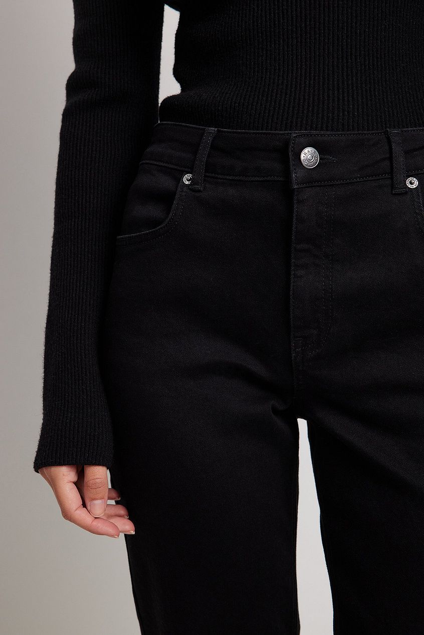Mid Waist Straight Denim For Womens - HB INDUSTRIES - Jeans - 
