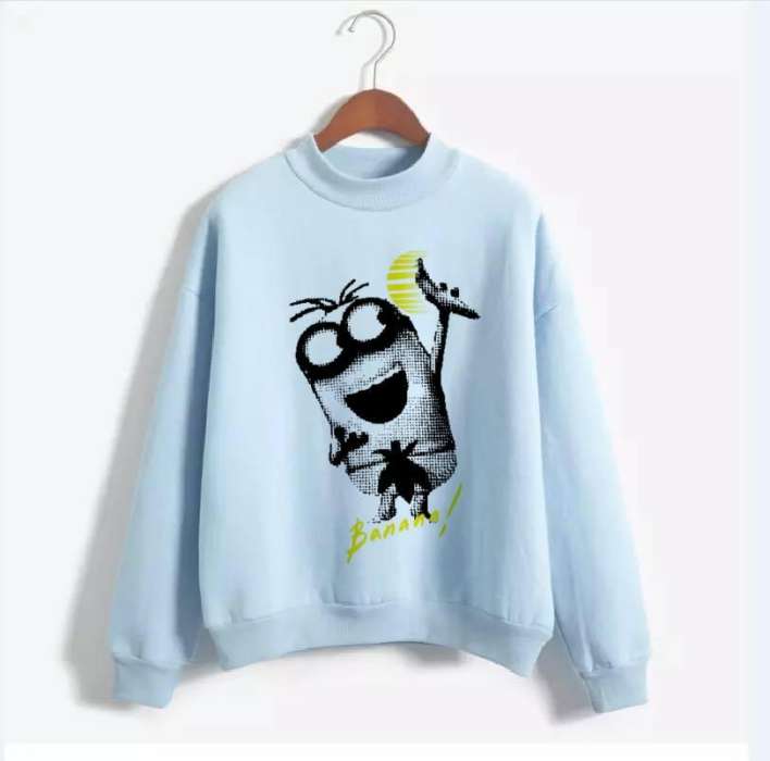 Minion Banana Full Fleece Design Sweat Shirt Excellent Quality