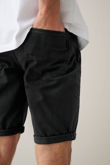 Motionflex 5 Pocket Chino Shorts For Mens Charcoal Grey - HB INDUSTRIES - Shorts - 