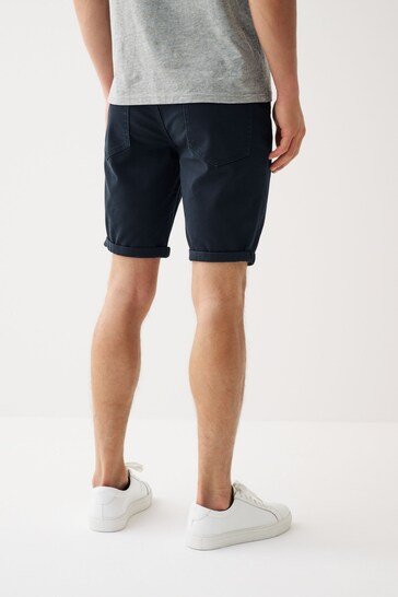 Motionflex 5 Pocket Chino Shorts For Mens Navy - HB INDUSTRIES - Shorts - 