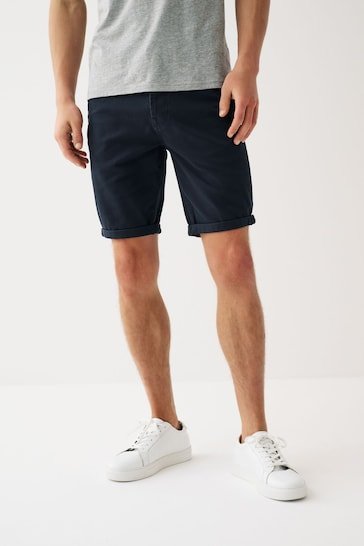 Motionflex 5 Pocket Chino Shorts For Mens Navy - HB INDUSTRIES - Shorts - 