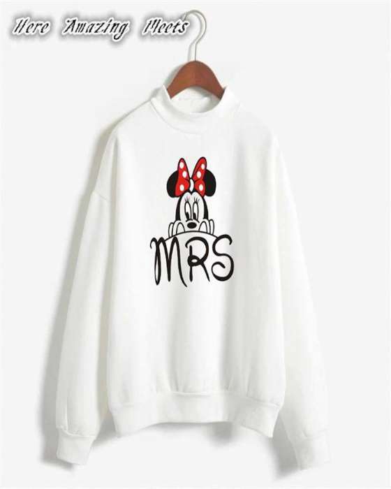 Mrs Printed Sweat Shirt For womens - HB INDUSTRIES - Hoodies & Sweatshirts - 