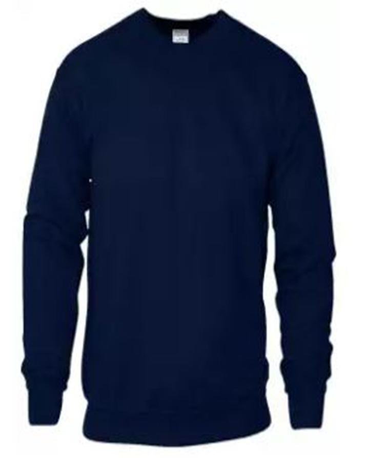 Navy Blue Plain Winter Cotton Sweat Shirt For Men - HB INDUSTRIES - Hoodie & Sweatshirt - 