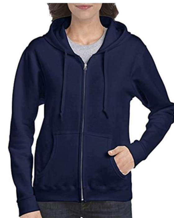 Navy Blue Zipper Hoodie For Women - HB INDUSTRIES - Hoodies & Sweatshirts - 