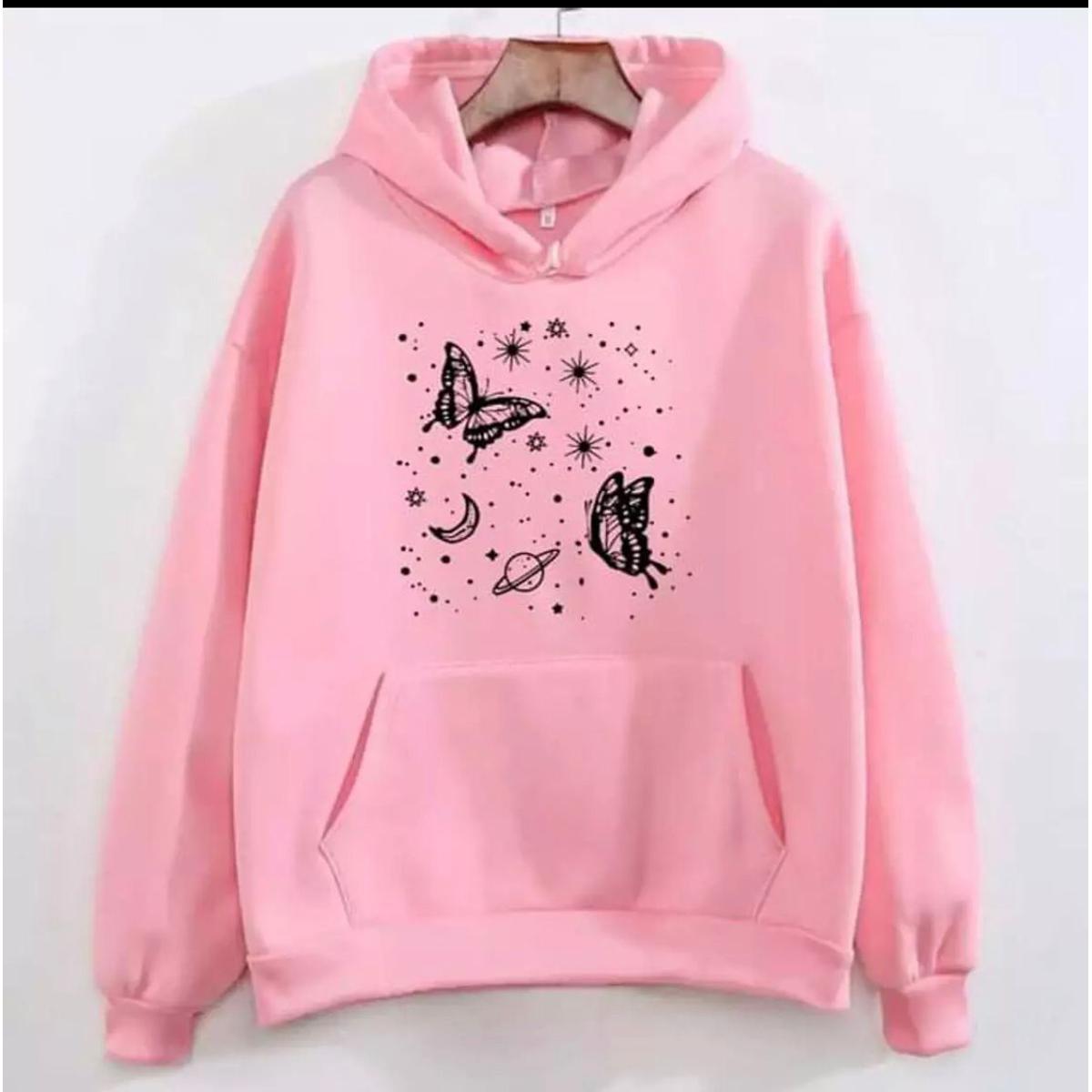 New Hoodie Design Printed Fleece Winter Hoodie for Woman and Girls Pullover Comfortable Wear all Colors - HB INDUSTRIES - Hoodies & Sweatshirts - 