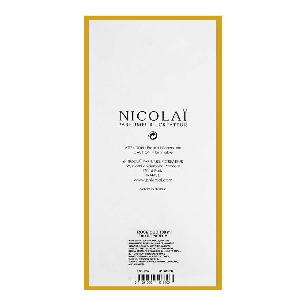 Nicolai Rose Oud, Eau De Parfum, For Men & Women, 100ml - HB INDUSTRIES - Women Perfumes - 