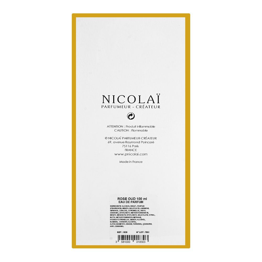 Nicolai Rose Oud, Eau De Parfum, For Men & Women, 100ml - HB INDUSTRIES - Women Perfumes - 