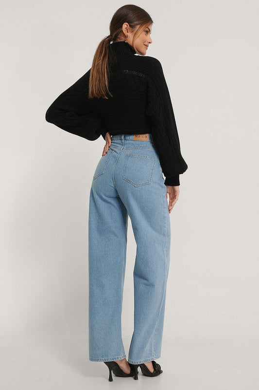 Organic Extra Wide Leg Denim For Womens - HB INDUSTRIES - Jeans - 