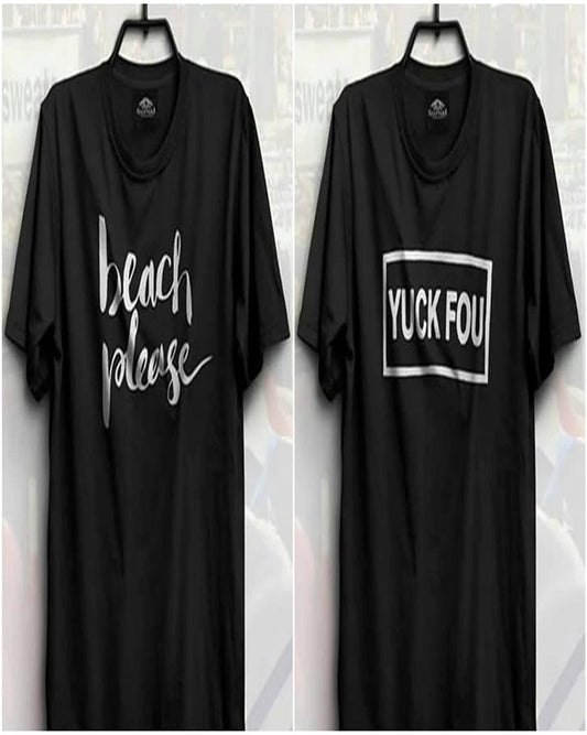 Pack Of 2 - Black Cotton Printed T - Shirts For Women - HB INDUSTRIES - Tops & T - Shirts - 