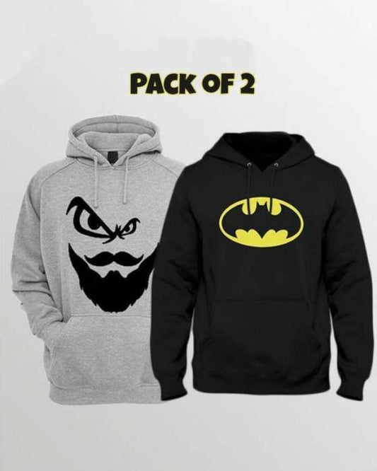 Pack of 2 hoodies Men Beard and Batman for womens both - HB INDUSTRIES - Hoodies & Sweatshirts - 