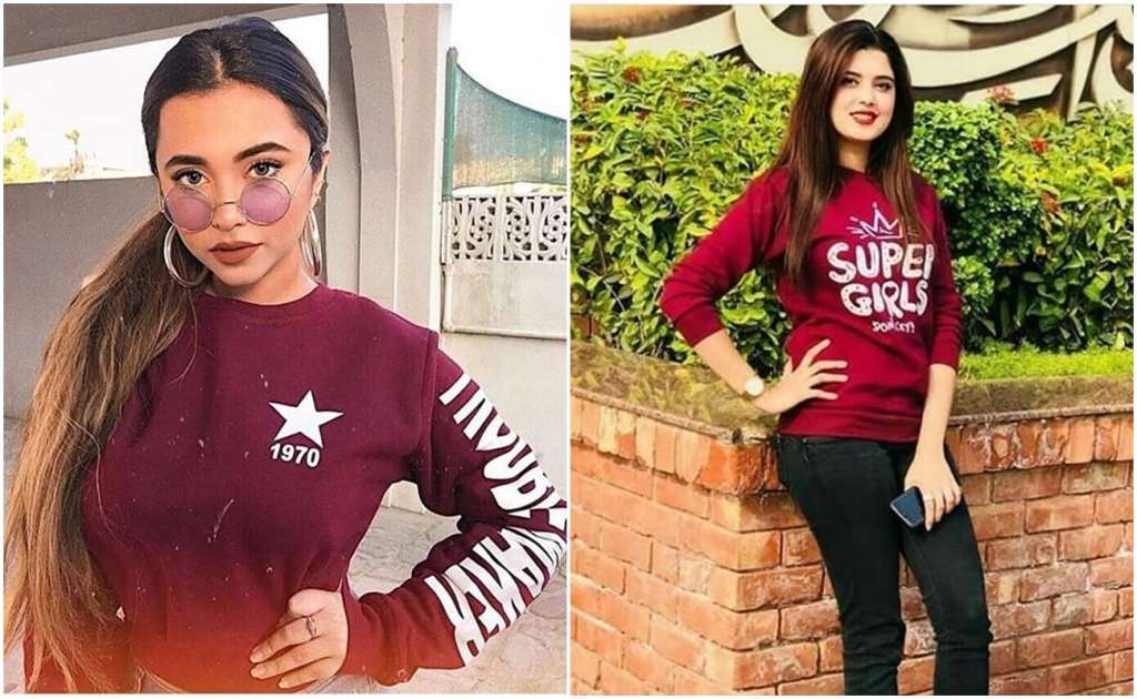 Pack of 2 Maroon Trouble Maker and Maroon Super Dont Cry Printed Sweatshirts For Womens - HB INDUSTRIES - Hoodies & Sweatshirts - 