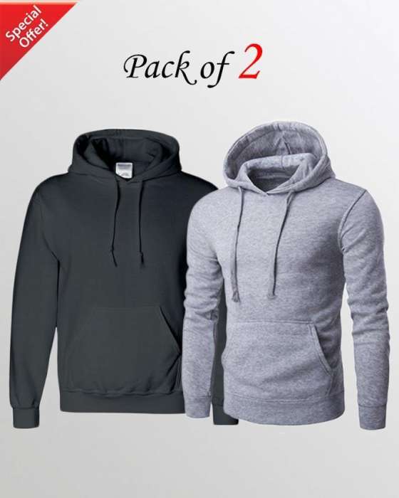 Pack of 2 plain hoodie For womens - HB INDUSTRIES - Hoodies & Sweatshirts - 