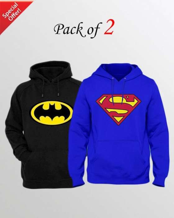 Pack Of 2 Superwomensos printed hoodie for womens both