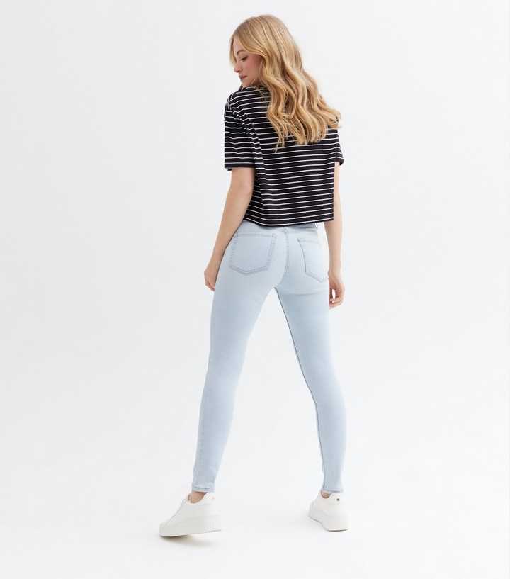 Pale Blue High Waist Ashleigh Skinny Jeans - HB INDUSTRIES - Jeans - 
