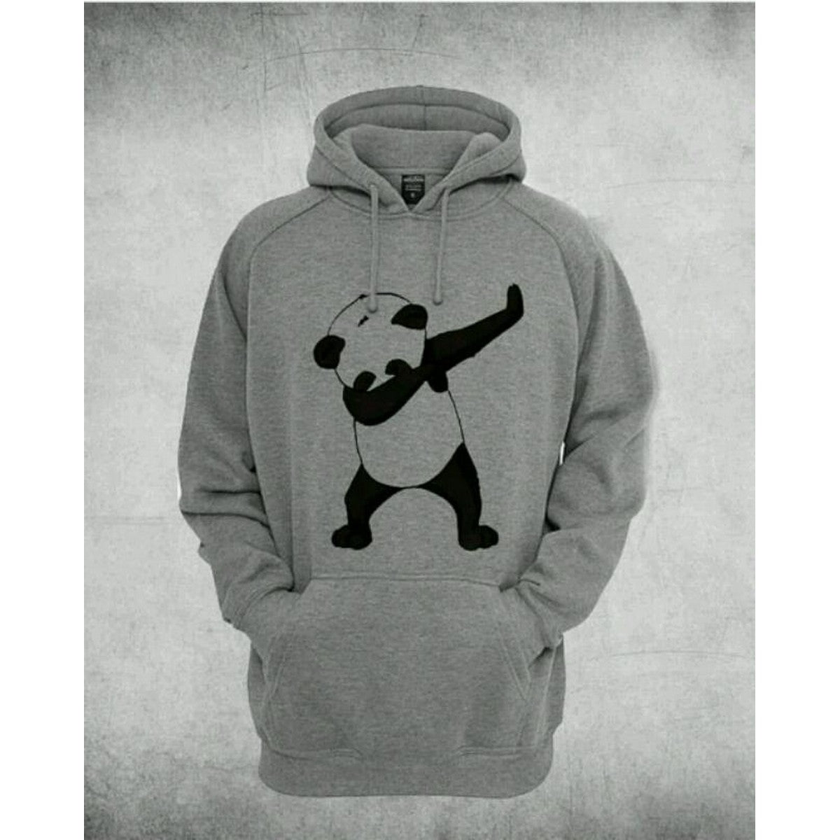 Panda Dab Grey Fleece Printed Hoodie for Women. - HB INDUSTRIES - Hoodie & Sweatshirt - 