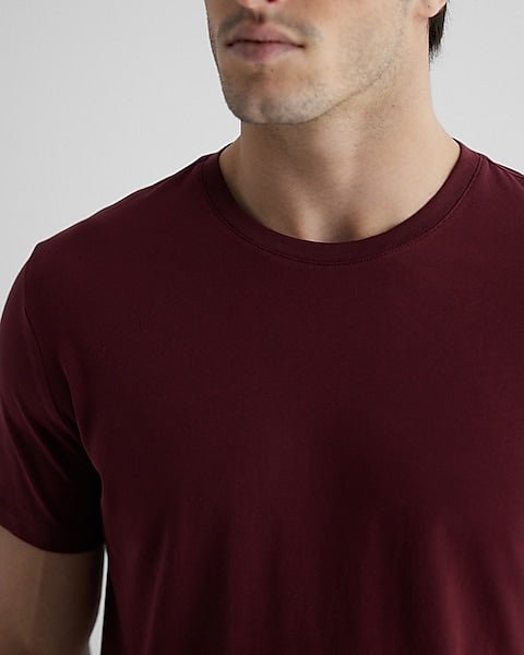 Perfect Cotton Crew Neck T - Shirt Maroon - HB INDUSTRIES - T - Shirts & Polos - 