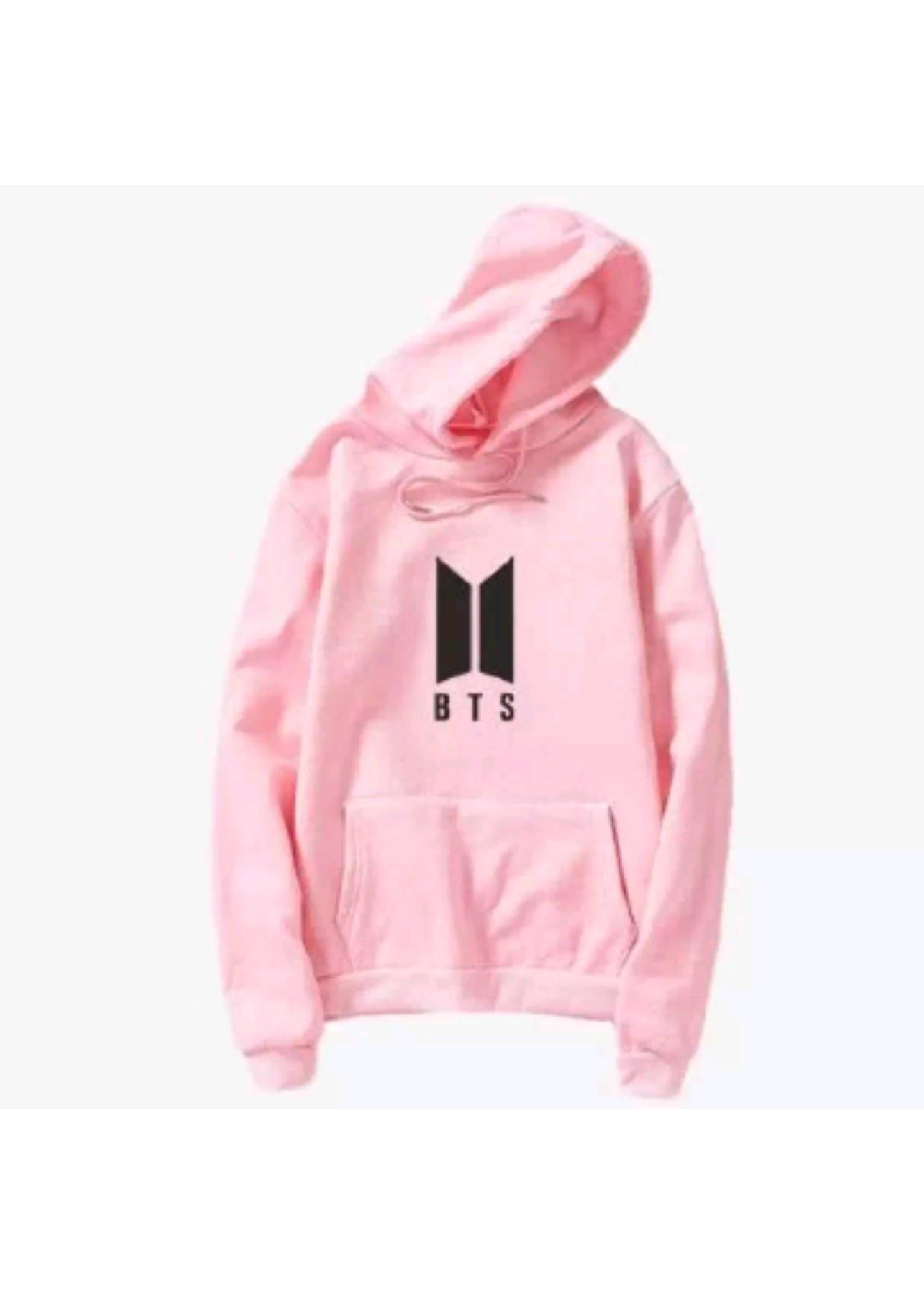 Pink BTS Pullover Hoodie For Women - HB INDUSTRIES - Hoodies & Sweatshirts - 