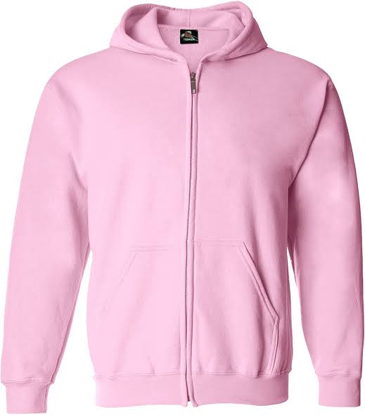 Pink Fleece Full Sleeves Zipper Hoodie For Women - HB INDUSTRIES - Hoodies & Sweatshirts - 