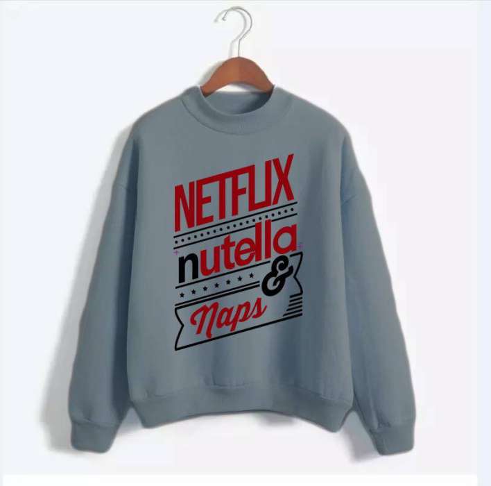 Printed NUTEL AND NAPS sweatshirt for womens - HB INDUSTRIES - Hoodies & Sweatshirts - 