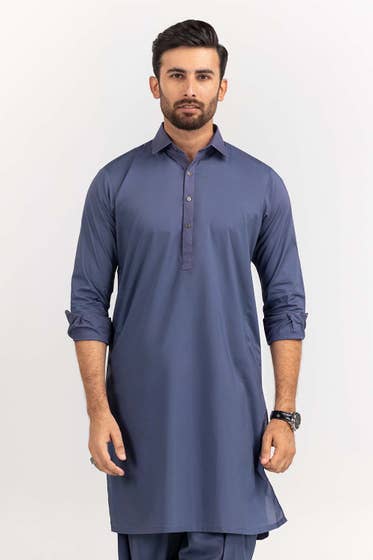 Purple Basic Shalwar Kameez - HB INDUSTRIES - Shalwar Kameez - 