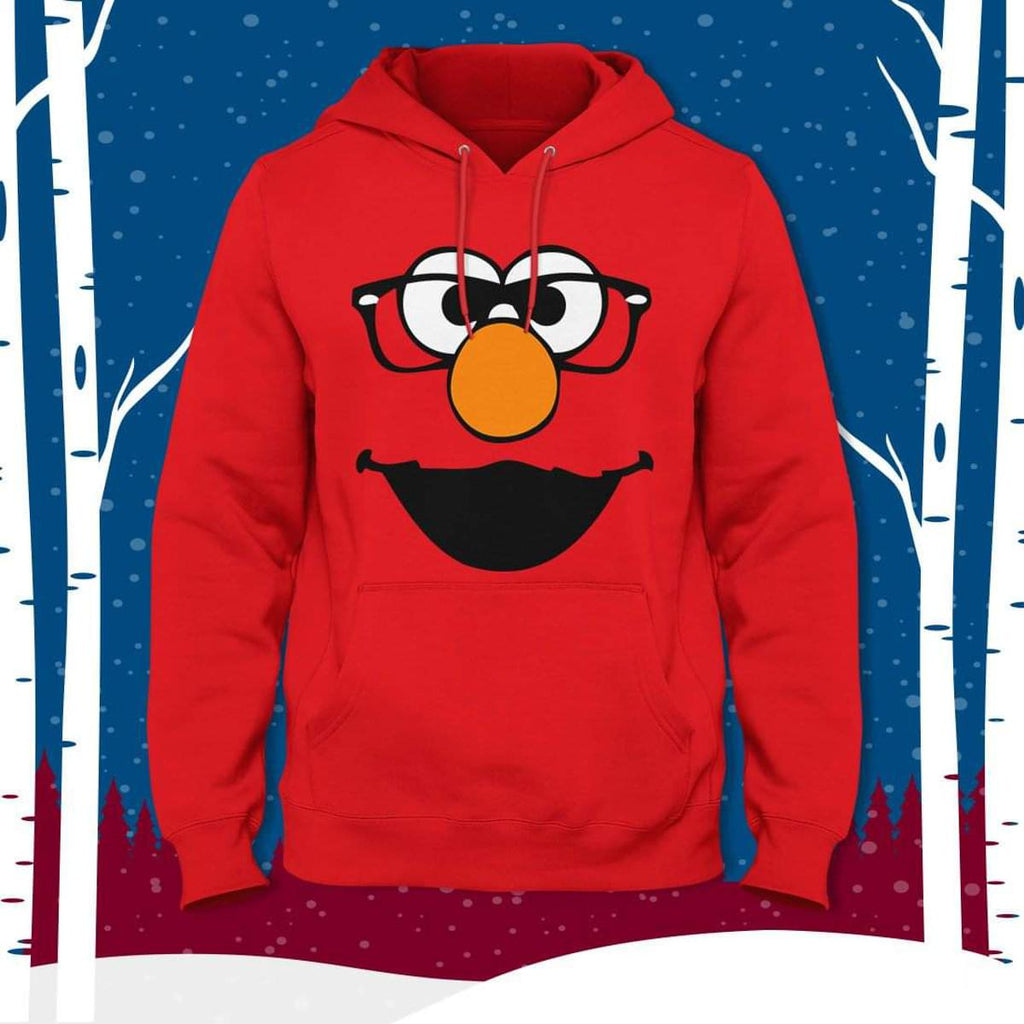 Red Cartoon Fleece Full Sleeves Pull Over Hoodie For Women - HB INDUSTRIES - Hoodies & Sweatshirts - 