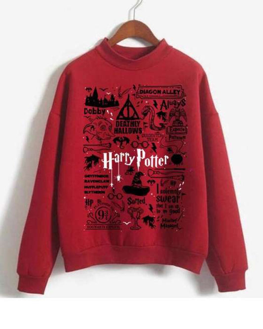RED HARRY POTTER SWEATSHIRT FOR womens - HB INDUSTRIES - Hoodies & Sweatshirts - 