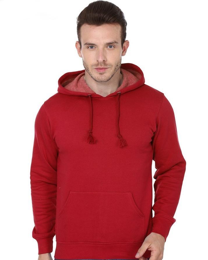 Red Hoody Fit Hoody For Mens Hoodie Mens - HB INDUSTRIES - Hoodie & Sweatshirt - 