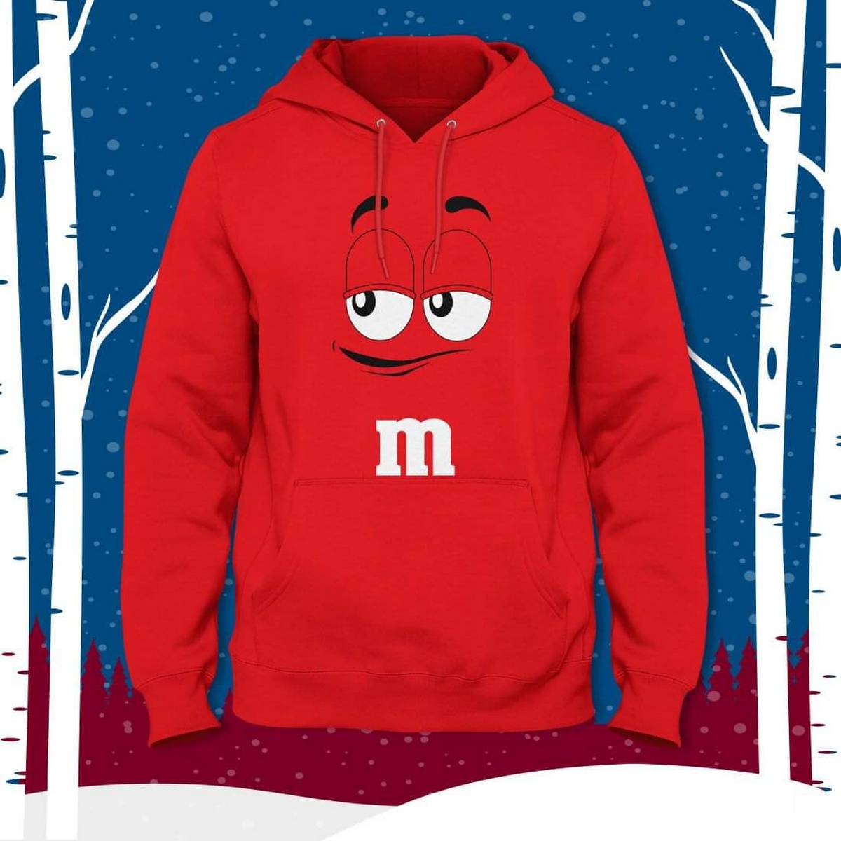 Red M Full Sleeves Pull Over Hoodie For Women - HB INDUSTRIES - Hoodies & Sweatshirts - 