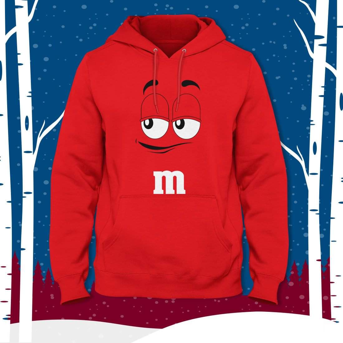 Red M Full Sleeves Pull Over Hoodie For Women - HB INDUSTRIES - Hoodies & Sweatshirts - 