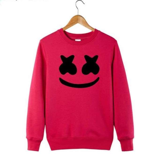 Red Marshmallow Printed Sweat Shirt For and Women Sw 002 - HB INDUSTRIES - Hoodies & Sweatshirts - 