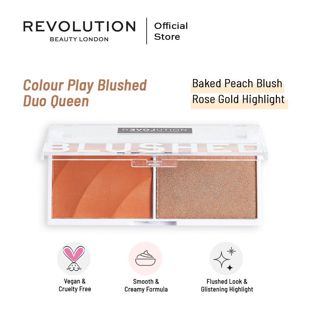 Relove By Revolution Colour Play Blushed Duo Queen - HB INDUSTRIES - Face - 