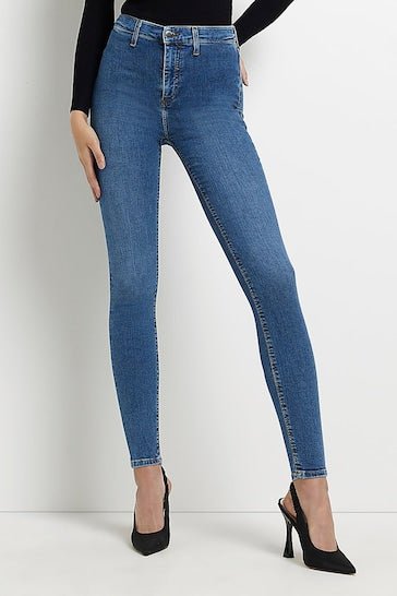 River Island Blue Jeggings - HB INDUSTRIES - Jeggings & Leggings - 