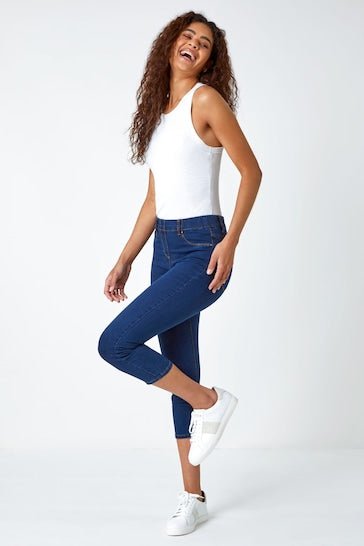 Roman Cropped Denim Jegging - HB INDUSTRIES - Jeggings & Leggings - 