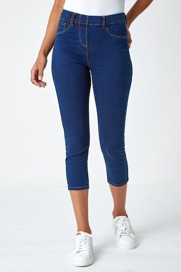 Roman Cropped Denim Jegging - HB INDUSTRIES - Jeggings & Leggings - 