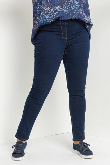 Roman Curve Stretch Plain Jegging - HB INDUSTRIES - Jeggings & Leggings - 