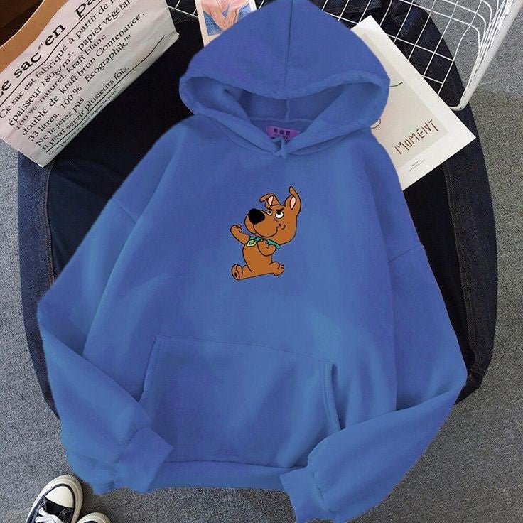 Scooby Doo Fleece Full Sleeves Pull Over Hoodie For Women - HB INDUSTRIES - Hoodies & Sweatshirts - 