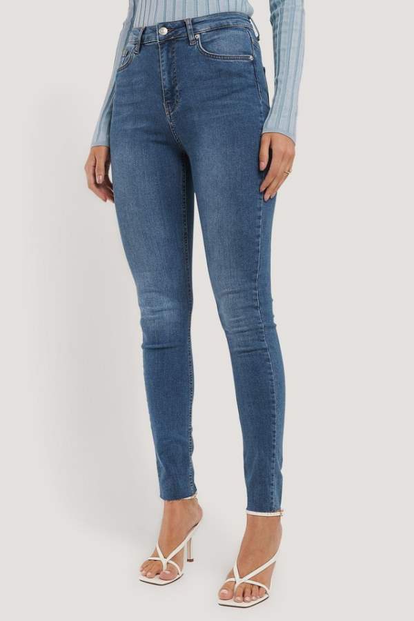Skinny Fit Mid - Rise Clean Look Stretchable Jeans - HB INDUSTRIES - Jeans - 