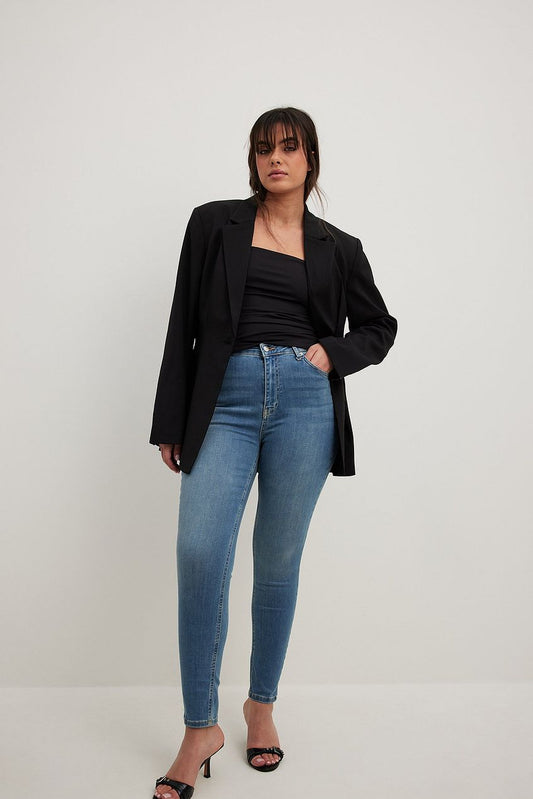 Skinny High Waist Stretch Jeans For Womens - HB INDUSTRIES - Jeans - 