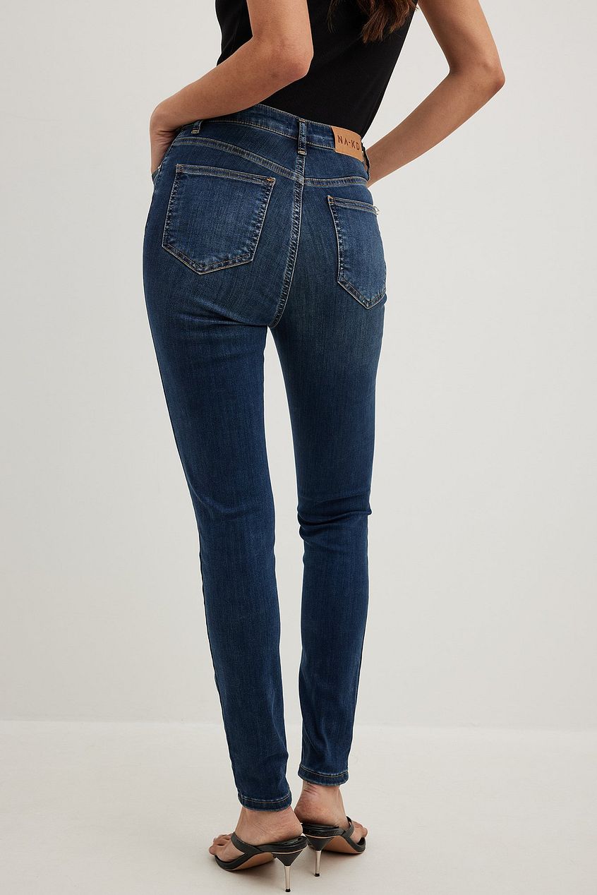Skinny High Waist Stretch Jeans For Womens - HB INDUSTRIES - Jeans - 